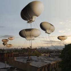 Cloud City, an uplifting experience. 

A submittal to the 'What if New York...' competition by New York-based firm Studio Lindfors. 

