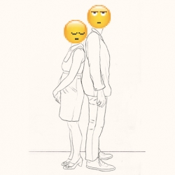 It's an emoticons love story and more illustrations