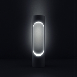 The illuminated bollard by Industrial Designer Gerhardt Kellermann contains multiple LED lights. The variable control of the light offers a diversity of appearance and applications for the cityscape.