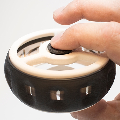 It's already spinning, why not make it animated? This Zoetrope Fidget Spinner by designer Jonathan Odom lets you get out that nervous energy and be distracted by a cat video all with the same device.