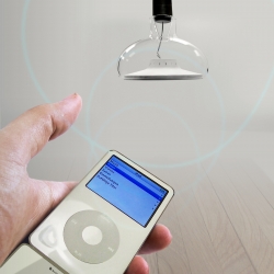 The Bulb-Sound-Speaker allows  you to transform every lamp into a speaker:you have just to unscrew the bulb lamp and swich on your Ipod!
Honorable mention in Sound Innovation design competition by Castiglione Morelli Design.