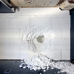 If you are in NYC, check out DIG, an installation by Daniel Arsham of Snarkitecture at the Storefront for Art and Architecture, which explores the architecture of excavation. 