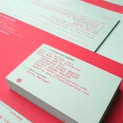 Studio Mono's new identity for Kingsbury Press. Love the simplicity and the colors. Lots more great work to be found on their website.