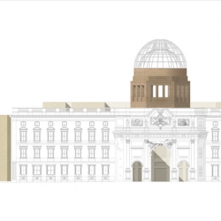 Berlin's most famous landmark, the Stadtschloss, is being rebuilt.  It's great to see that the façade will stay true to the original while the interior has all the comforts of modern design
