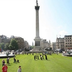 On 24 - 25 May, for the first time ever, 2,000 square metres of green turf will cover Trafalgar Square, transforming one of London's most iconic attractions into "London's village green".