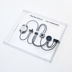 Tristan Perich's 1-Bit Symphony is an electronic composition in five movements on a single microchip. Though housed in a CD jewel case, 1-Bit Symphony literally "performs" its music live when turned on.