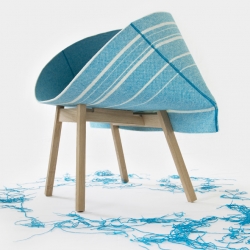 Kenny Chair, designed by Yael Mer & Shay Alkalay of Raw Edges Design Studio for Moroso.