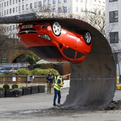 New Alex Chinneck’s installation for Vauxhall Motors unveiled at Southbank Centre
