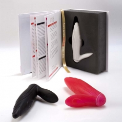 Studio Armadillo, designed Joya's new product - TULIP. TULIP’s packaging mirrors the firm philosophy about intimacy – this playful toy lies inside its book-shaped box that opens and reveals its inner surprise content.