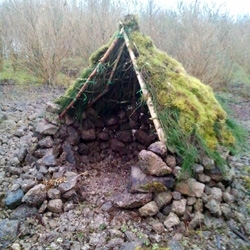 Kevin Langan 's inspirational project to build 100 wild shelters.