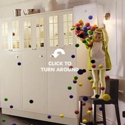 IKEA's new Dream Kitchen website:  A great Flash site that allows you to fly though a still frame of a kitchen in action.