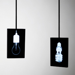 Wonsuk Cho's gorgeous X-Ray Lights takes iconic fixtures and makes them the lamp shades.