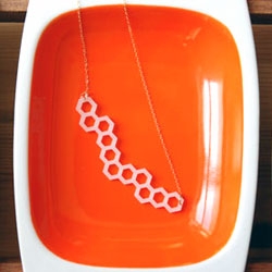 New white and gold geometric necklaces at Brevity.