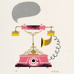 Fun retro style prints from Lab Partners' Hunt and Gather show. 