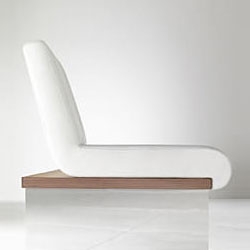 Enjoying the slight curve of the Method Lounge by Davis Furniture.