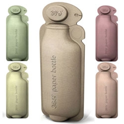 Brand Image designed the 360 paper water bottle in response to the 60 million plastic bottles thrown away daily in the US. 360 is made from 100% renewable food-safe resources, and is fully recyclable.