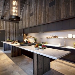Modern kitchen at  Ram's Gate Winery in Sonoma.
