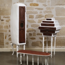 "M & Mme" furniture series by German designer Valentin Loellmann for Galerie Gosserez - Paris.