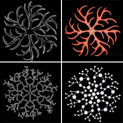 Saks Fifth Avenue asked Marian Bantjes to draw them some snowflakes, which were then translated into a series of jewelry. Some lovely, expensive pieces!