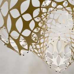 The Light Modulator by Studio Lazerian - not sure I'm ultimately convinced by the final bat-inspired shape of the shade, but I do love the modular components that make up the fixtures, and the delicate connections between each piece. 