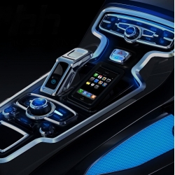 The new cabin components for the all-new Audi A4, PrehCon Centre Console made by German group Preh. Future is now. Even Doctor Q would be jealous!