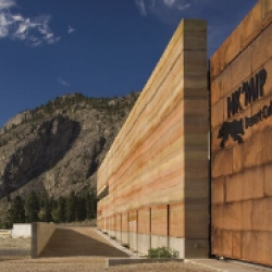 'The Nk'Mip Desert Cultural Centre  explores architectural expression as a way to convey the rich past and the transforming future of aboriginal culture. Features include the largest rammed-earth wall in North America; the use of bluestain pine...'