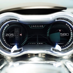 Paris Motor Show was the range-extended electric supercar from Jaguar, the C-X75 Concept.