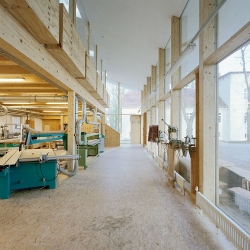 Barn 2.0. A farm estate in Berlin was converted into a training centre for carpenters and restorers by UTArchitects (Tim Bauerfeind, Henning von Wedemeyer). What a wonderful space this would be to work in.