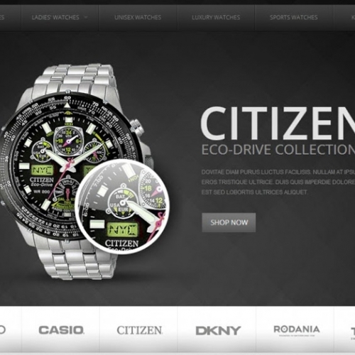 dịch vụ thiết kế web bán đồng hồ