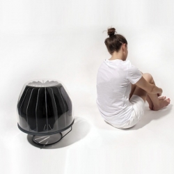 Florent Bouhey Fayolle designed the 'Sun Container' a radiator working by recycling solar heat.