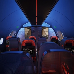 Nike in collaboration with design firm Teague has conceived a customized private jet to swaddle athletes in comfort, optimizing transfer of teams to and from the field.