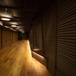 Woodwalk Showroom - a low budget installation in New Delhi realized with recycled materials by vir.mueller architects.