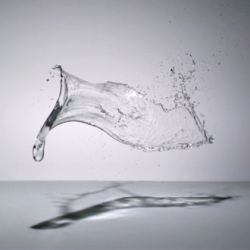 Amazing video-art work by Shinichi Maruyama. Pure water. Composited by Tetsushi Wakasugi.