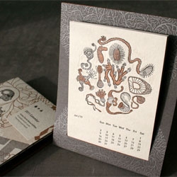Gorgeous letterpressed calendar from Studio on Fire.