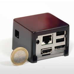 CuBox - Using less than 3 watts, weighing 91 grams (3.2oz) and measuring roughly 2x2x2 inches, this is a miniature computer capable of some amazing things.
