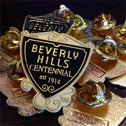 Beverly Hills celebrates its Centennial this year! Cute pins commemorate 1914-2014!