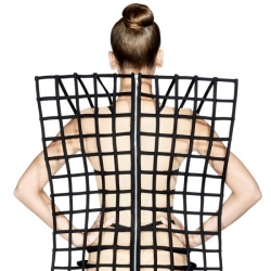 Becca McCharen's line of lingerie, swimwear and body cages, Chromat, studied the work of futurist architects from the sixties; exclusive interview with the designer.
