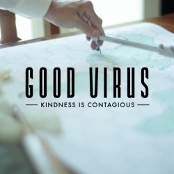 Good Virus is a feel-good documentary, narrated by Catherine Ryan Hyde, best selling author of the novel and film, Pay It Forward, a film all about being nice and the benefits of being nice. 
