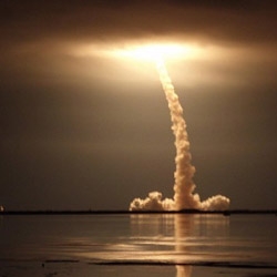 Beautiful NASA photographs of space launches. 