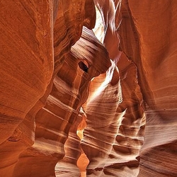 Breathtaking photos of the swirls and waves of Antelope Canyon.