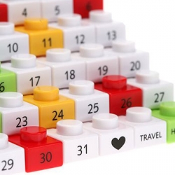 The Puzzle Calendar lets you build 2009 like a Lego Castle - and tear it down anytime your plans change. See this and more Nylon calendar picks for 2009!