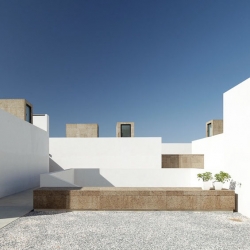 Designed by architects Jordi Fornells and Rolf Heinemann agency Vora Arquitectura, 'Villa Extramuros' offers a contemporary reinterpretation of the traditional Latin remains central patio.