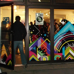 BURTON  "Decked Out"  Snowboard artwork gallery show. Photos from the opening.