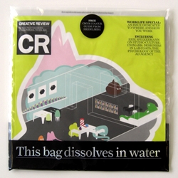 The future of packaging? Creative Review's new issue comes in a plastic bag that dissolves in water