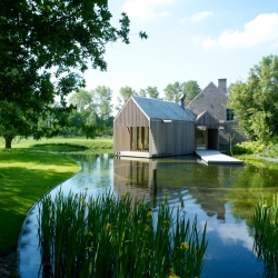 Refuge 'House extension' by Wim Goes Architectuur in Deinze, Belgium.