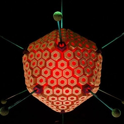 Stunning molecular models of viruses shot by LIFE magazine photographer Yale Joel in 1965.