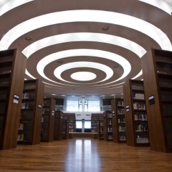 'Library' for the Zayed's university by Iranian architect Hadi Teherani in Abu Dhabi.