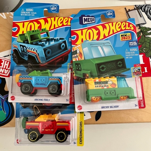 Hot Wheels Brick Rides are a cute series of cars that are Lego compatible! 
