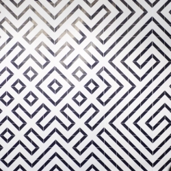 'Zebra' ceramic tiles by French designer Pascaline De Glo De Besses.
