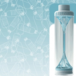 Gorgeous water bottle design. The 321 Water is one of the first Bisphenol-A  (BPA)-free bottles to be manufactured in Australia.